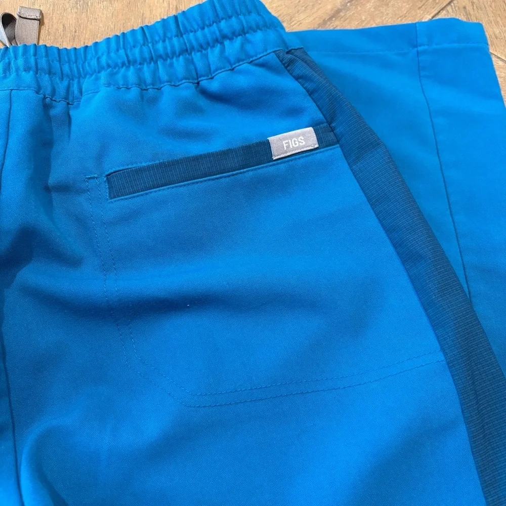 Figs Technical Collection Blue Scrub Pants for Men Size XS